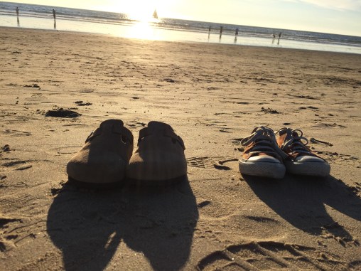 Must go shoeless in the sand.