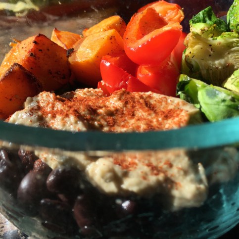 Roasted veggie power bowl all read to go!