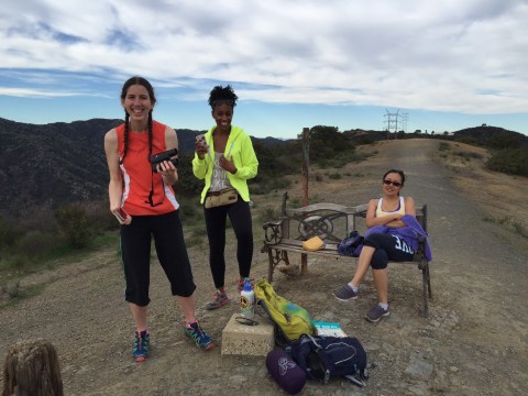 Of course we brought snacks and water